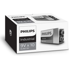 Philips Industrial 9V Pil - 6LR61I10C/10 - 10'lu Paket