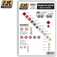 Ak Interactive Ak 807 1/35 Tehlikeli Madde Işaretleri Dekalleri