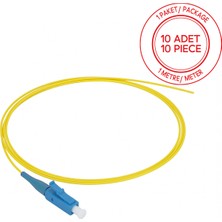 Alfafonet Lc/upc Singlemode Tight Buffer 1 Metre Fiber Optik Pigtail 1 Paket - 10 Adet