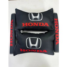 Şimika Honda Siyah Ikili Yastık ve Kemer Kılıfı Seti