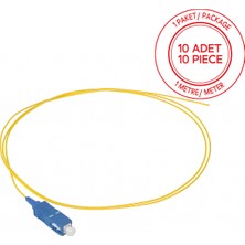Alfafonet Sc/upc Singlemode Tight Buffer 1 Metre Fiber Optik Pigtail 1 Paket - 10 Adet