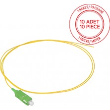 Alfafonet Sc/apc Singlemode Tight Buffer 1 Metre Fiber Optik Pigtail 1 Paket - 10 Adet