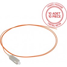 Alfafonet Sc/pc Multimode Tight Buffer Om1 1 Metre Fiber Optik Pigtail 1 Paket - 10 Adet
