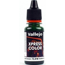 Vallejo 72418 18 Ml. Lizard Green, Xpress Game Color Serisi Model Boyası