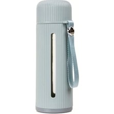 Die Grup Mukko Home 500 ml Şeffaf Pencereli Cam Suluk | Soft Renkli, Bpa Içermez,mavi