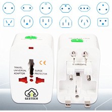 Die Grup Universal Seyahat Fişi (150 Ülkeler) Weltreise Fiş/seyahat Adaptörü/power Charger Plug/all In One Universal World Travel Adaptörü Eu Us Uk Au China (Beyaz)