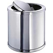 Windisch Cylinder Çöp Kovası, Sallanır Kapaklı - Krom