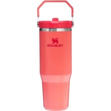 Die Grup Stanley Iceflow Flip Straw Tumbler Pipetli Termos Bardak, 0.89 Litre, Mercan (Hot Coral)