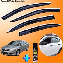 Friemats Opel Vectra C Mügen Cam Rüzgarlığı Abs Nikelaj Krom Cam Rüzgarlığı 2002-2008 + Ebrayn Lastik Parlatıcı
