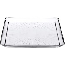 Die Grup Paşabahçe Madlen Servis Tabağı 68683 Madlen Crystal Glass 24X24