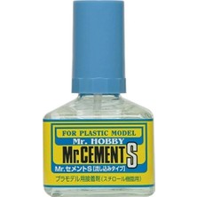 Mr. Hobby Mr.Hobby MC-129 40 Ml. Mr.cement S, Fırçalı, Inceltilmiş Plastik Yapıştırıcısı