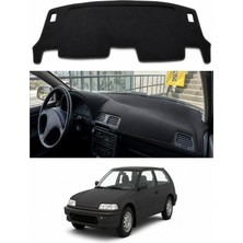 E-BİZ Honda - Civic Ef (1987-1991) Uyumlu Torpido Koruma Kılıfı - Siyah Şeritli