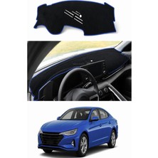 E-BİZ Hyundai - Elantra (2021+) Uyumlu Torpido Koruma Kılıfı - Mavi Şeritli