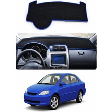E-BİZ Honda - City (2002-2008) Uyumlu Torpido Koruma Kılıfı - Mavi Şeritli