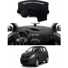E-BİZ Hyundai - I20 (2008-2014) Uyumlu Torpido Koruma Kılıfı - Siyah Şeritli