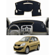 E-BİZ Renault - Scenic 2 (2003-2009) Uyumlu Torpido Koruma Kılıfı - Taba Şeritli