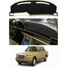 E-BİZ Mercedes-Benz - W126-C126 (1979-1992) Uyumlu Torpido Koruma Kılıfı - Taba Şeritli