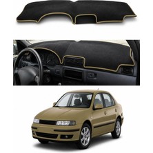 E-BİZ Seat - Toledo (1999-2005) Uyumlu Torpido Koruma Kılıfı - Taba Şeritli