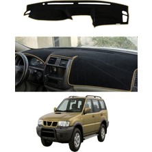 E-BİZ Nissan - Terrano Duz Model (1993-2006) Uyumlu Torpido Koruma Kılıfı - Taba Şeritli