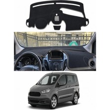 E-BİZ Ford - Courier Ekranli (2014-2020) Uyumlu Torpido Koruma Kılıfı - Gri Şeritli