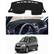 E-BİZ Skoda - Roomster (2006-2015) Uyumlu Torpido Koruma Kılıfı - Gri Şeritli