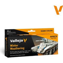 Vallejo 70263 8X18 Ml. Winter Weathering By Chema Cabrero, Model Color Serisi Model Boyası Seti