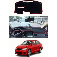 E-BİZ Honda - Civic Fd6 (2006-2012) Uyumlu Torpido Koruma Kılıfı - Kırmızı Şeritli