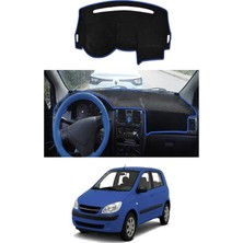 E-BİZ Hyundai - Getz (2002-2011) Uyumlu Torpido Koruma Kılıfı - Mavi Şeritli
