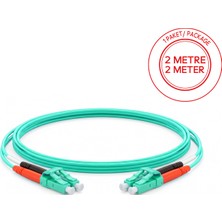 Alfafonet Lc/pc-Lc/pc Multimode Om3 Dupleks 2 Metre Fiber Patch Cord
