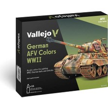Vallejo 70255 16X18 Ml. German Afv Colors Wwıı, Model Color Serisi Model Boyası Seti