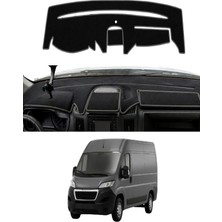 E-BİZ Peugeot - Boxer (2006+) Uyumlu Torpido Koruma Kılıfı - Gri Şeritli