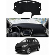 E-BİZ Hyundai - I20 (2014-2020) Uyumlu Torpido Koruma Kılıfı - Siyah Şeritli