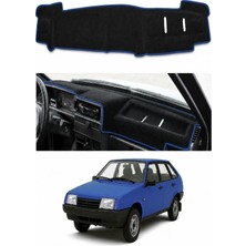 E-BİZ Lada - Samara Enjeksiyonlu (1995-2004) Uyumlu Torpido Koruma Kılıfı - Mavi Şeritli