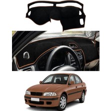 E-BİZ Mitsubishi - Carisma (1995-2004) Uyumlu Torpido Koruma Kılıfı - Kahverengi Şeritli