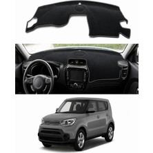 E-BİZ Kia - Soul (2014-2019) Uyumlu Torpido Koruma Kılıfı - Gri Şeritli