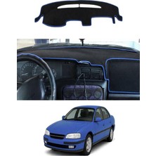 E-BİZ Opel - Omega B (1993-2003) Uyumlu Torpido Koruma Kılıfı - Mavi Şeritli