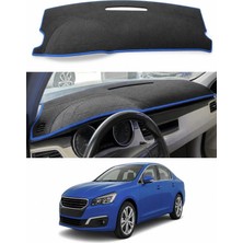 E-BİZ Peugeot - 508 (2010-2018) Uyumlu Torpido Koruma Kılıfı - Mavi Şeritli