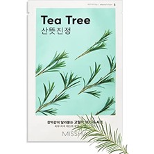 Die Grup Mıssha Çay Ağacı Özlü Yağ Kontrolü Sağlayan Yaprak Maske (1AD) Airy Fit Sheet Mask Tea Tree