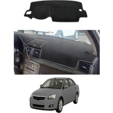 E-BİZ Toyota - Avensis T250 Kapakli (2003-2008) Uyumlu Torpido Koruma Kılıfı - Gri Şeritli
