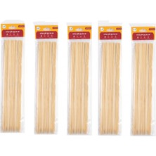 Fufi Ahşap Çöp Şiş 30 cm (20 'li Poşet) ( 5 Adet )