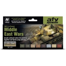Vallejo 71619 8X18 Ml. Middle East Wars 1967'S To Present, Model Air Serisi Model Boyası Seti