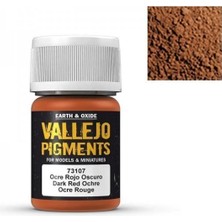 Vallejo 73107 35 Ml. Dark Red Ochre, Model Boyası Pigmenti