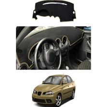 E-BİZ Seat - Cordoba (2002-2010) Uyumlu Torpido Koruma Kılıfı - Taba Şeritli