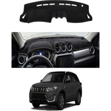 E-BİZ Suzuki - Grand Vitara (2015+) Uyumlu Torpido Koruma Kılıfı - Siyah Şeritli