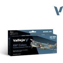 Vallejo 71148 8X18 Ml. Raf Colors Coastal Command 1939-1945, Model Air Serisi Model Boyası Seti