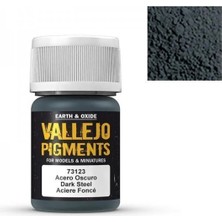 Vallejo 73123 35 Ml. Dark Steel, Model Boyası Pigmenti