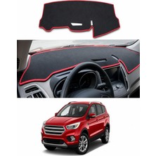 E-BİZ Ford - Kuga (2012-2019) Uyumlu Torpido Koruma Kılıfı - Kırmızı Şeritli