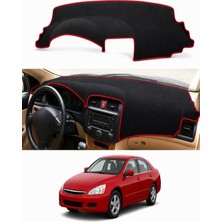 E-BİZ Honda - Accord (2002-2007) Uyumlu Torpido Koruma Kılıfı - Kırmızı Şeritli