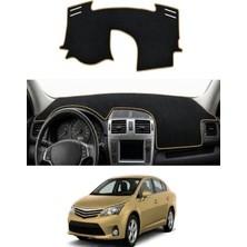 E-BİZ Toyota - Avensis (2008-2015) Uyumlu Torpido Koruma Kılıfı - Taba Şeritli