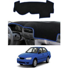 E-BİZ Toyota - Corolla (1997-2000) Uyumlu Torpido Koruma Kılıfı - Mavi Şeritli